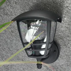 Applique murale extérieure IP44 E27 noire Imma Black UP applique extérieure luminaire mural extérieur lampe murale extérieure