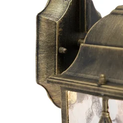 Applique murale extérieure romantique en bronze - Londres