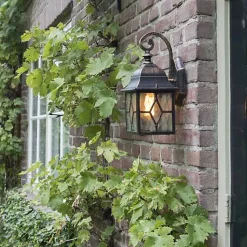 Applique murale extérieure romantique en bronze - Londres