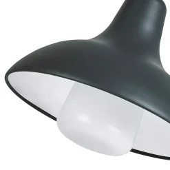 Applique murale Ferdie E27 25W IP44 GoodHome gris anthracite