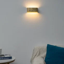 Applique murale feuille d'or LED - 20 cm - Quadra