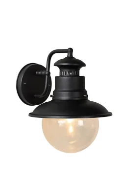 Applique murale FIGO en aluminium avec 1xE27 - Noir - Lucide