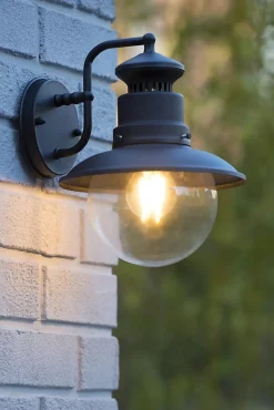 Applique murale FIGO en aluminium avec 1xE27 - Noir - Lucide