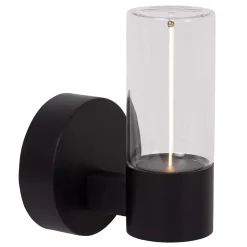 Applique murale FILANI en métal avec LED intégré - Noir - Lucide