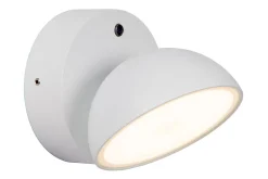 Applique murale FINN en métal avec LED intégré - Blanc - Lucide