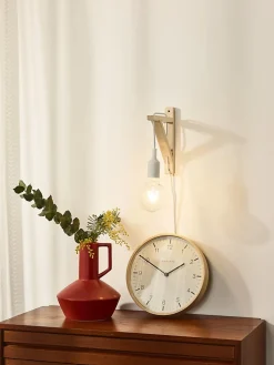 Applique murale FIX en bois avec 1xE27 - Blanc - Lucide