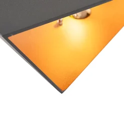 Applique murale Fold grise avec cuivre