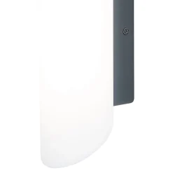 Applique murale Foldtube LED intégrée 700lm 12.5W IP44 GoodHome gris anthracite