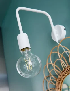 Applique murale Ghlin E27 IP20 blanc