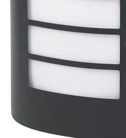 Applique murale Grandy E27 40W IP44 GoodHome gris anthracite