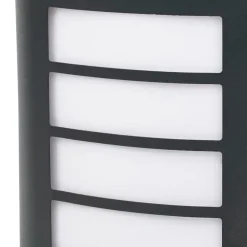 Applique murale Grandy E27 40W IP44 GoodHome gris anthracite