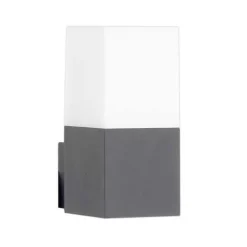 Applique Murale Grise LED IP44 Alu pour ampoule E27 - SILAMP