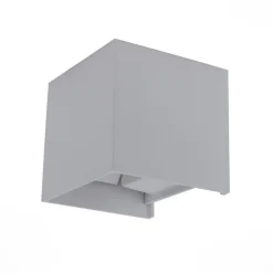 Applique Murale Grise LED 12W IP54 Carré - Blanc Chaud 2300K - 3500K - SILAMP