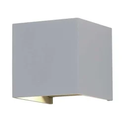 Applique Murale Grise LED 12W IP54 Carré - Blanc Chaud 2300K - 3500K - SILAMP
