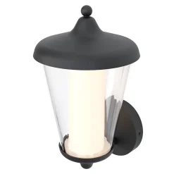 Applique murale Haro LED intégrée 1000lm 11W IP44 GoodHome gris anthracite