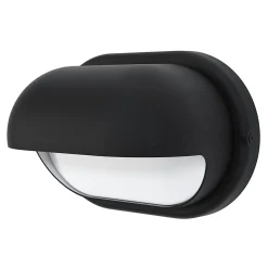 Applique murale Helmet LED intégrée 650lm 12W IP44 GoodHome noir