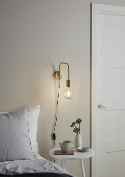 Applique murale incandescent Ghlin GoodHome E27 or