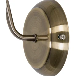 Applique murale incandescent Saucats GoodHome E27 or