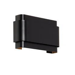 Applique murale industrielle noire 2 lumières - Coen