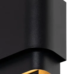 Applique murale industrielle noire 2 lumières - Coen