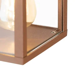 Applique murale industrielle rouille 38 cm 2 lumières IP44 - Charlois