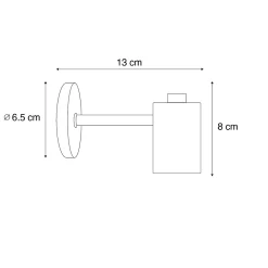 Applique murale industrielle bronze - Facil