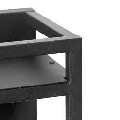 Applique murale industrielle noire avec étagère - Cage Rack