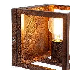 Applique murale industrielle rouille - Cage