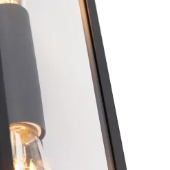 Applique murale industrielle noire 38 cm 2 lumières IP44 - Charlois