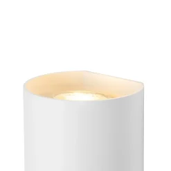 Applique murale intelligente ronde blanche avec 2 GU10 Wifi - Sabbir