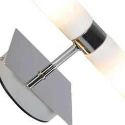 Applique murale intelligente chromée IP44 avec 2 G9 Wifi - Bath