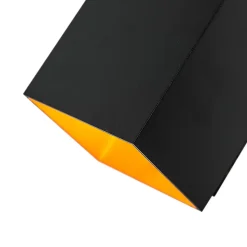 Applique murale intelligente noire et dorée carrée avec Wifi G9 - Sola