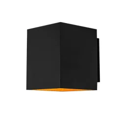 Applique murale intelligente noire et dorée carrée avec Wifi G9 - Sola