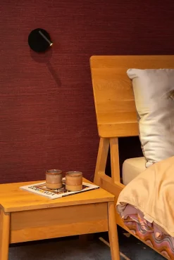 Applique murale intérieur LED rotative rechargeable Jolijn métal noir IP20 145lm 2W Ø.10,2 cm Lucide