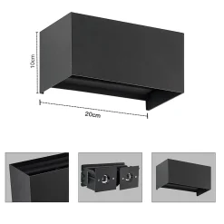 Applique Murale Intérieure LED Applique Murale - Up Et Down Lampe Extérieure Mur Ip65