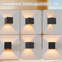 Applique Murale Intérieure LED Applique Murale - Up Et Down Lampe Extérieure Mur Ip65