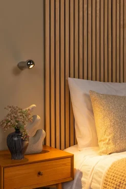 Applique murale IPSOS en aluminium avec LED intégré - Chrome - Lucide