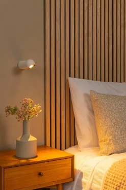 Applique murale IPSOS en aluminium avec LED intégré - Blanc - Lucide