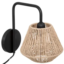 Applique murale Jily - métal et papier - D18 cm - Atmosphera