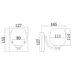 Applique murale Kalli 1 lumière