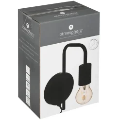 Applique murale Keli - métal et cuivre - noir - D12 cm - Atmosphera