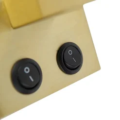 Applique murale laiton avec abat-jour en velours vert ovale 25cm - Brescia Combi