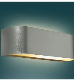 Applique murale lampe design intérieur aluminium Compatible LED E14