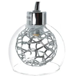 Applique murale lampe intérieur en verre transparent chromé Compatible LED G9