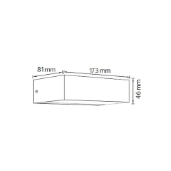 Applique murale LED ANDIZ blanc 9W 4200K IP65