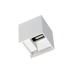 Applique murale LED blanche IP54 6,8W à ailettes orientables 4000k