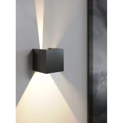 Applique murale LED blanche IP54 6,8W à ailettes orientables 4000k