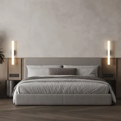 Applique murale LED CCT 45 cm verre rainuré IP44 éclairage salle de bain moderne Linea Light Prestige