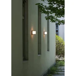 Applique murale LED cube, 10W 1000lm 4000K IP54, GRIS