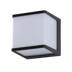 Applique murale LED cube, 10W 1000lm 4000K IP54, GRIS